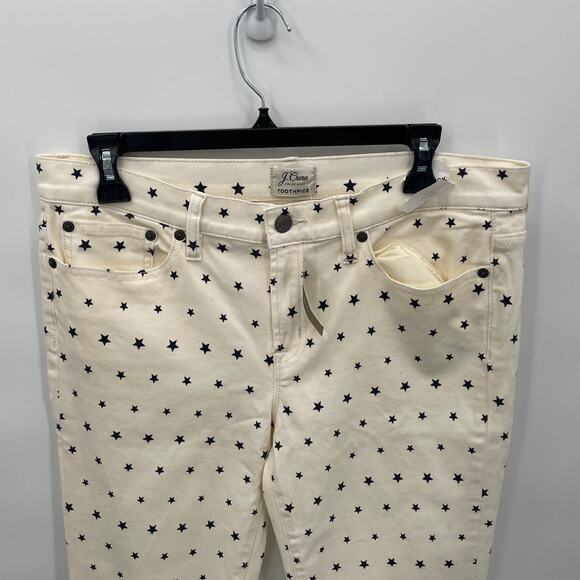 J.CREW NWT Toothpick Skinny Jean in Star Print // 30 - Picture 7 of 10